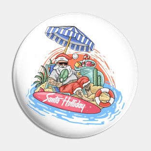 santa holiday Pin