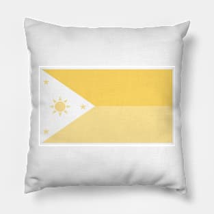 Philippines Gold Flag Pillow