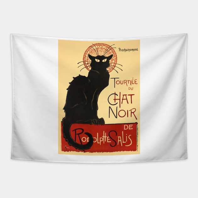 Tournee du Chat Noir France Vintage Poster Tapestry by vintagetreasure