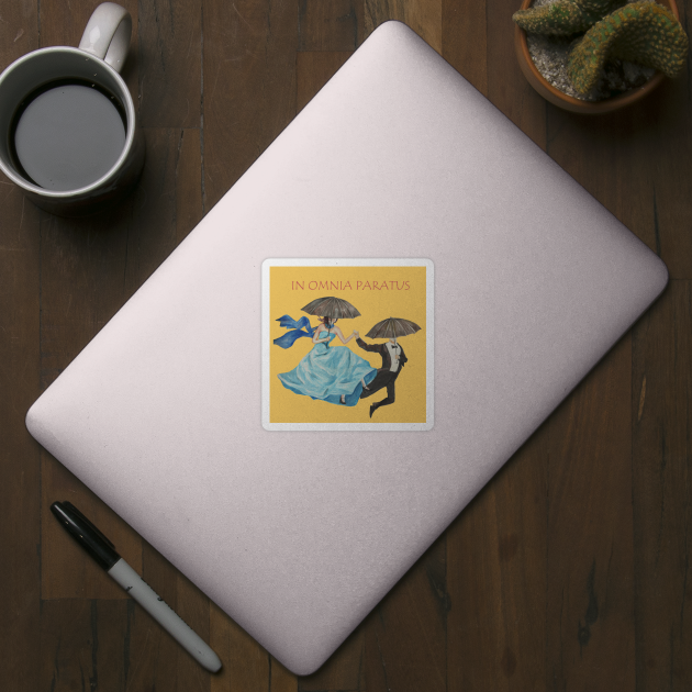 In Omnia Paratus Gilmoregirls Sticker Teepublic Au