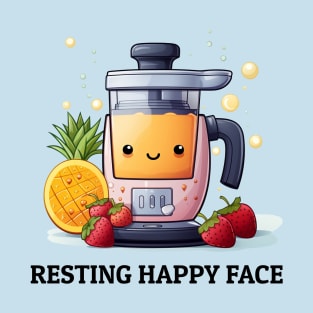 Fruit Juicer Resting Happy Face Funny Health Novelty T-Shirt