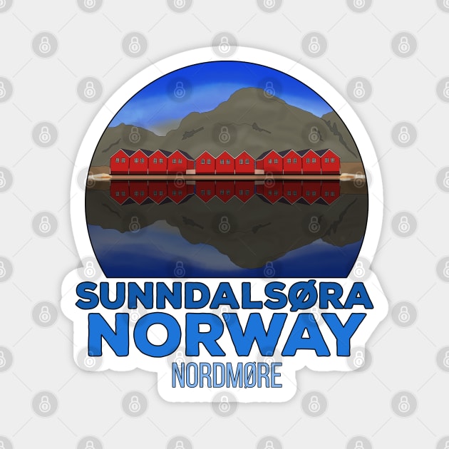 Norway Sunndalsøra Travel Norwegian Magnet by DiegoCarvalho