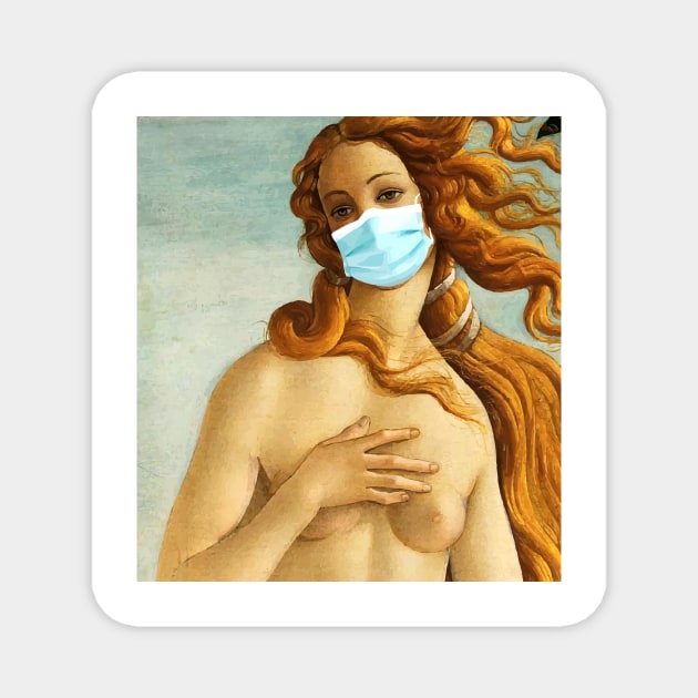 Venus Thorso Painting with Mask Magnet by janbayer1981