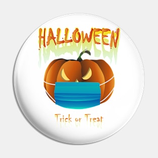 Halloween pumpkin character musk Pin