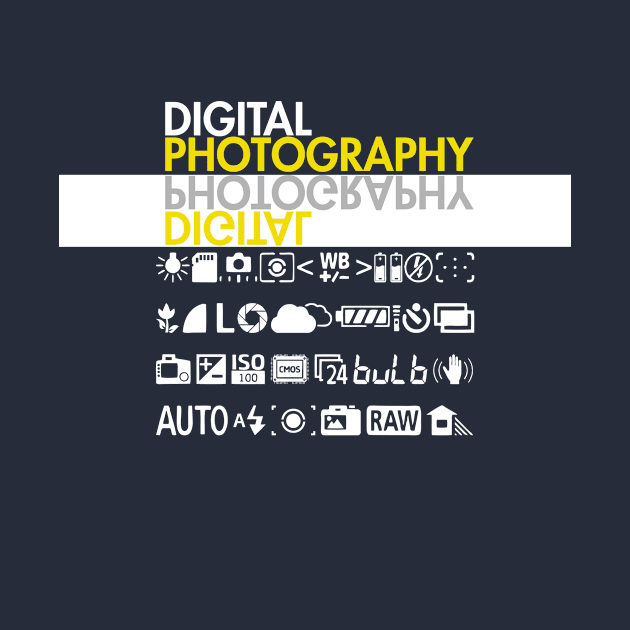 Photographer Digital Photography DSLR Camera Symbols Settings by ernstc