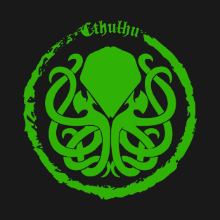 Cthulhu Logo Green T-Shirt