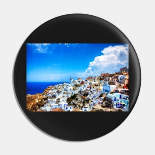 Oia Santorini Sea View Pin