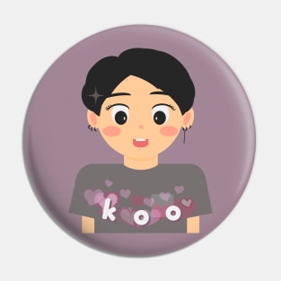 KOO BTS CHIBI Pin