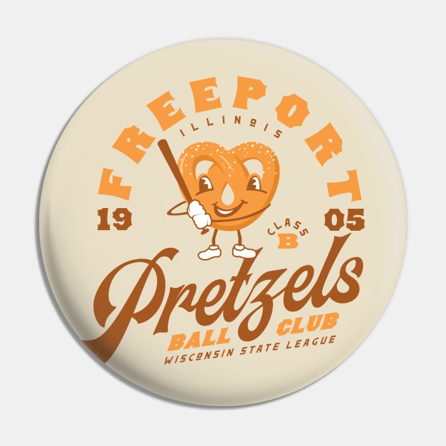 Freeport Pretzels Pin by MindsparkCreative