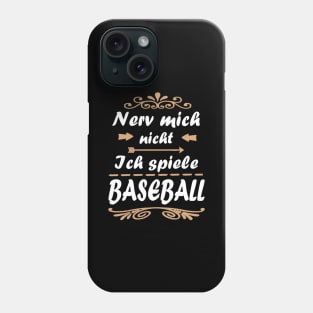 Baseball Baseballschläger Pitcher Baseman Spruch Phone Case