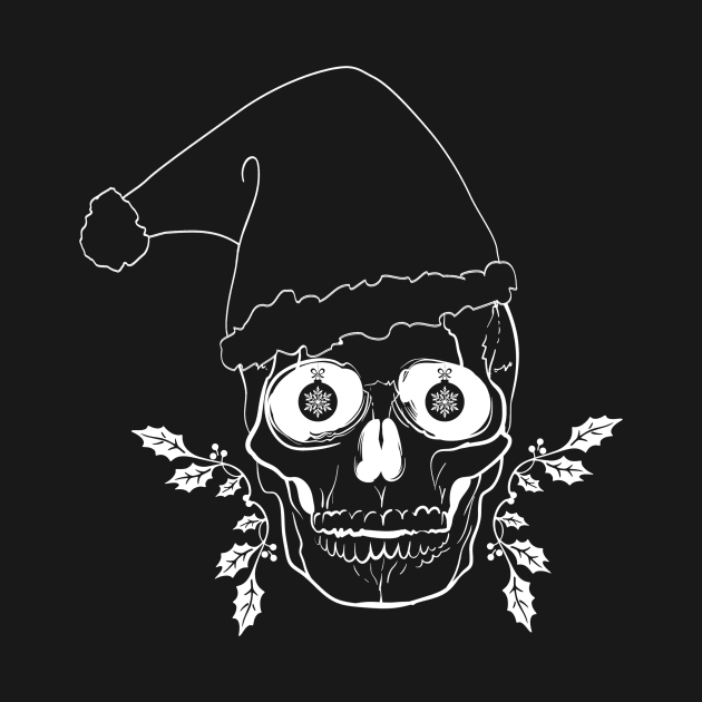 Merry Scary Christmas white by Cranial Vacancy
