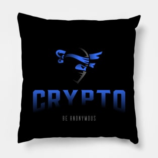 Cryptocurrency Ninja - be anonymous Pillow