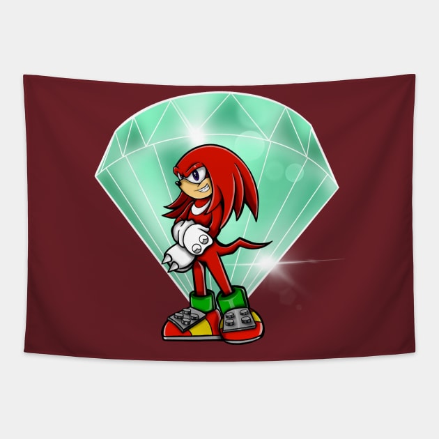 Knuckles the Echidna Tapestry by MauryAraya316