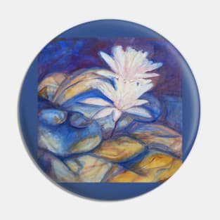 Lilies in the Blue Pin