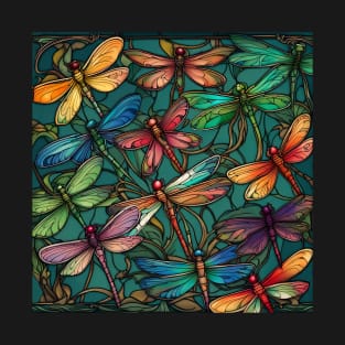 Dragonfly Rush Colorful Dragonflies T-Shirt