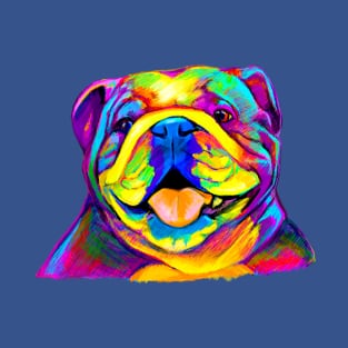 English Bulldog in Colors T-Shirt