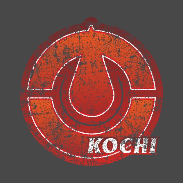 Kochi Japanese Prefecture Design Distressed by PsychicCat