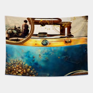 Victorian Sea Travel Tapestry