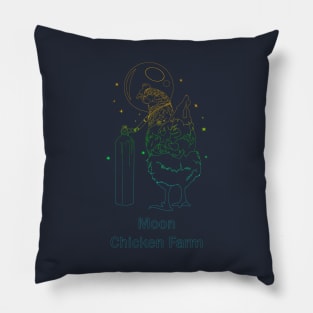 chicken farm Pillow