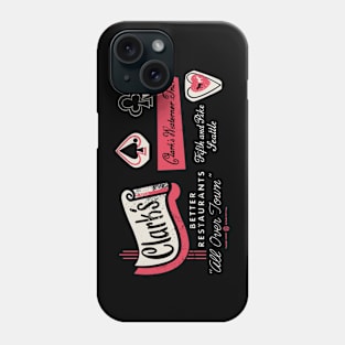 Vintage Clark's Better Restaurants Seattle Phone Case