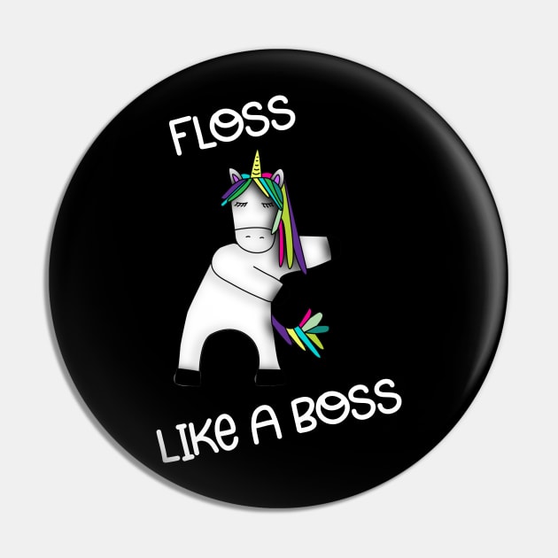 Unicorn Floss Pin by BasicBeach