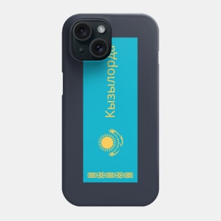 Kyzylorda City in Kazakhstan Flag Phone Case