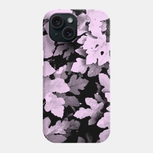 Fallen leaves,  purple, lilac, fall, autumn, leaves, pattern, leaf, botanical, xmas, christmas, spring, holidays, summer, tropical, Phone Case