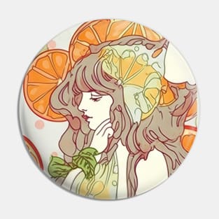 Citrus and maidens pattern Pin