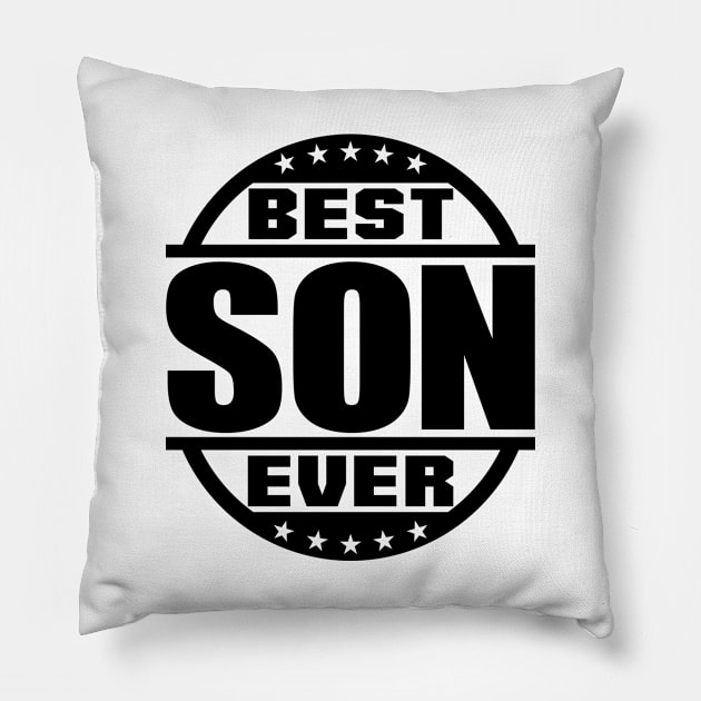 Best Son Ever Pillow by colorsplash