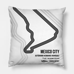 Mexico City Race Track Pillow