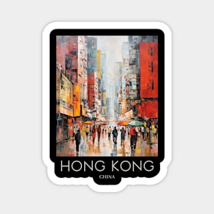 An Impressionist Painting of Hong Kong - China Magnet