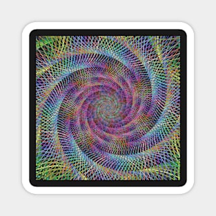 Spiral Spirograph Fractal Magnet