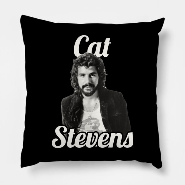 Cat Stevens / 1948 Pillow by glengskoset