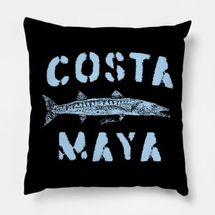 Costa Maya, Mexico, Great Barracuda Pillow