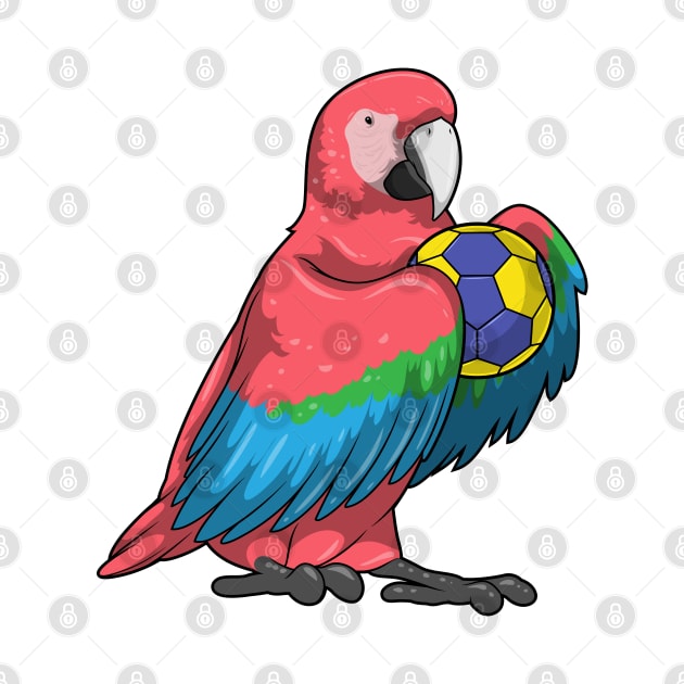 Parrot Handball player Handball by Markus Schnabel