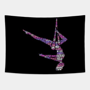 Aerial Yoga Pose Tapestry