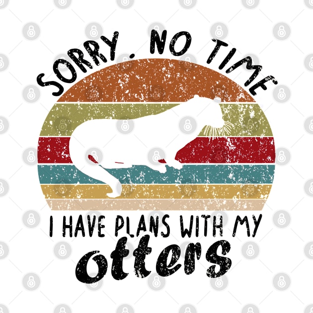 Otter otter vintage pun animal motif Love by FindYourFavouriteDesign