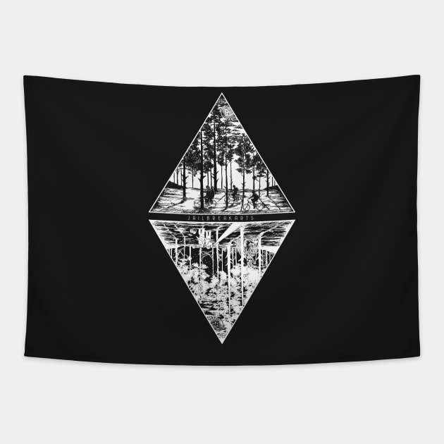 The Upside Down (Black Shirt) Tapestry by JailbreakArts