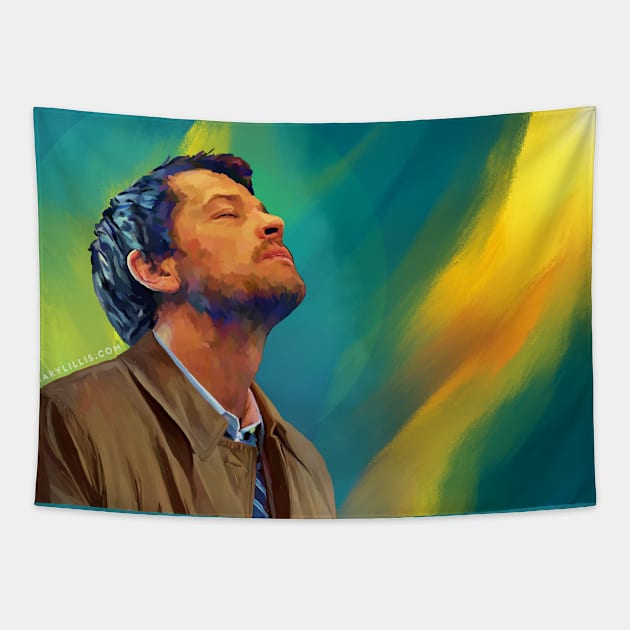 Castiel, Angel of the Lord Tapestry by marv42