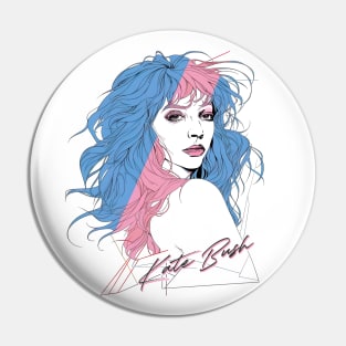 Kate Bush -- 80s Style Original Design Pin