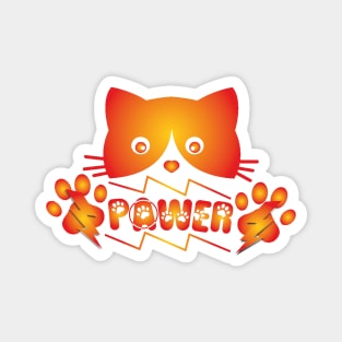 Power of the cats. Magnet