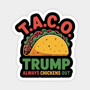 Trump-Always-Chickens-Out Magnet