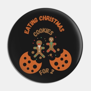 Eating  Christmas Cookies For Two Pin