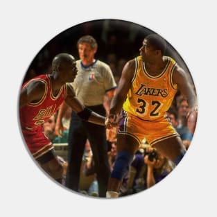 Michael Jordan vs Magic Johnson, NBA Finals Pin