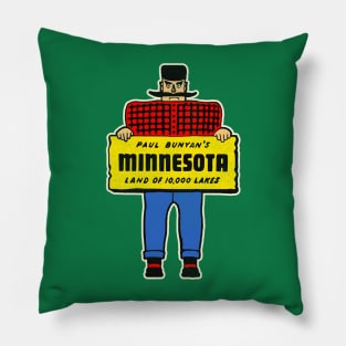 Minnesota Travel Souvenir Paul Bunyan Pillow