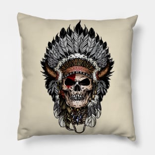 Indian skull Pillow