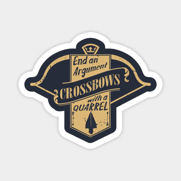 Crossbows Role Playing Tee Magnet by KennefRiggles