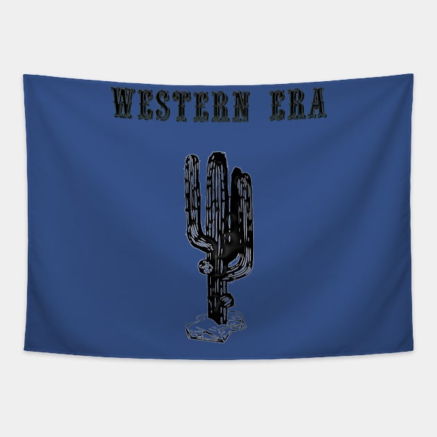 Western Era - Cactus 1 Tapestry by The Black Panther