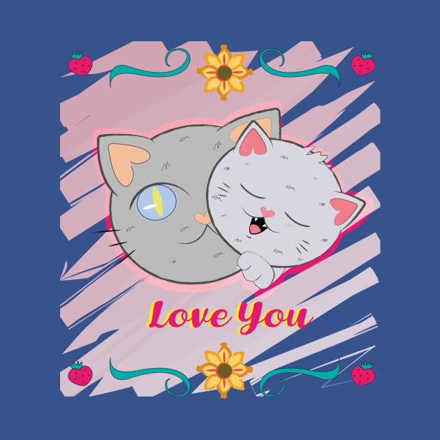 LOVE YOU CATS by EfectoMariposa