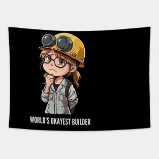 World's Okayest Builder v4 Tapestry